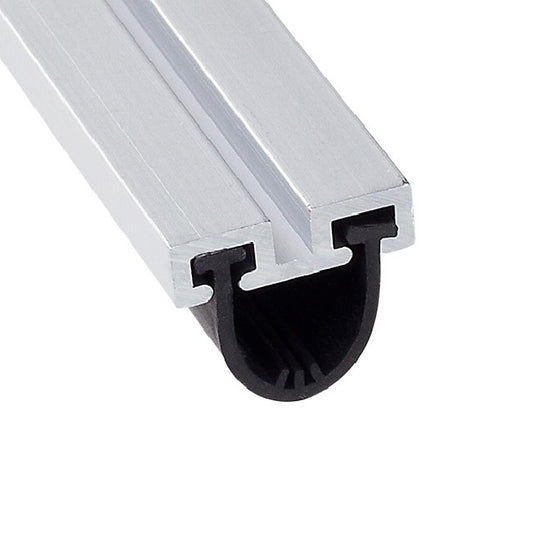 Barzen #SRM10 - Mortised Door Sweep or Meeting Stile with .25" Neoprene Bulb - QUICK SHIP