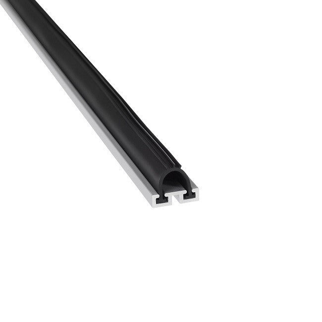 Barzen #SRM10 - Mortised Door Sweep or Meeting Stile with .25" Neoprene Bulb - QUICK SHIP