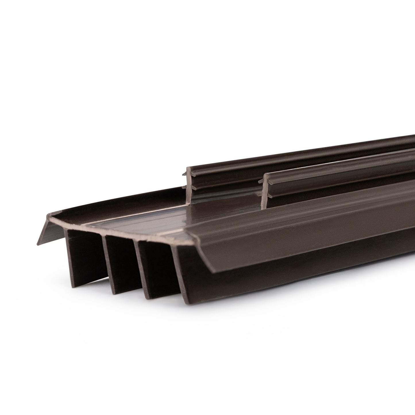 Vinyl Replacement Under Door Seal, Door Bottom with Fins for Exterior Doors, Weather Stripping Door Seal - 36 Inches