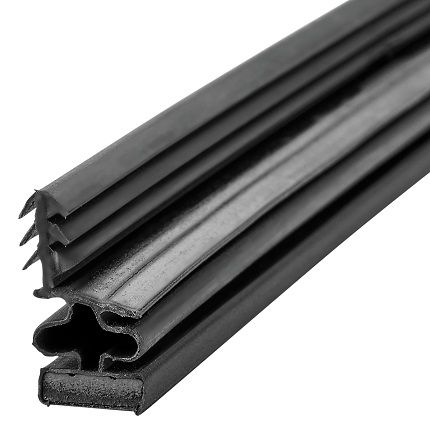 Magnetic Kerf Weatherstripping Set, for Metal Doors, 36" x 84"