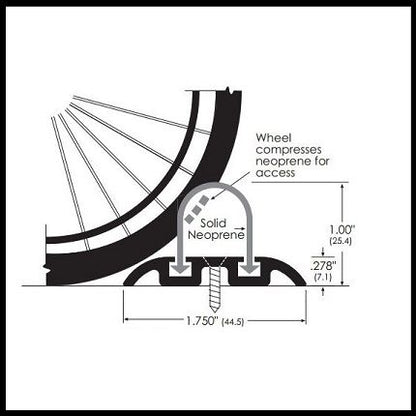 Barzen #TRS10N Shower Threshold Insert Replacement, Rubber Only, 84" Length - Quick Ship