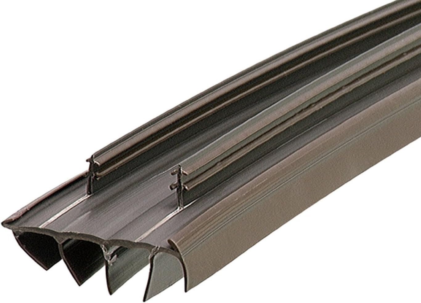 Vinyl Replacement Under Door Seal, Door Bottom with Fins for Exterior Doors, Weather Stripping Door Seal  - 36 Inches