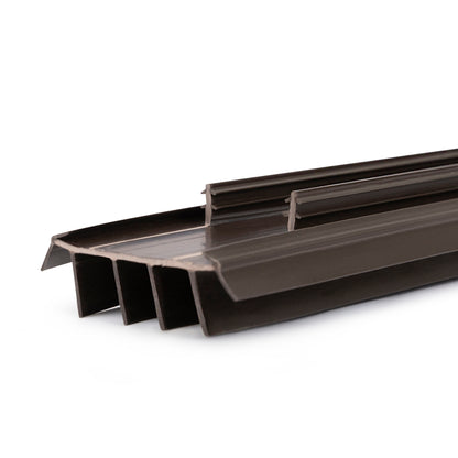 Vinyl Replacement Under Door Seal, Door Bottom with Fins for Exterior Doors, Weather Stripping Door Seal  - 36 Inches