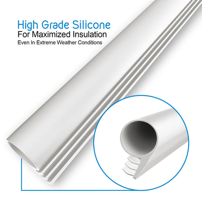 Kerf Weatherstripping, .438" Ring / Bulb Shaped Pure Silicone Seal